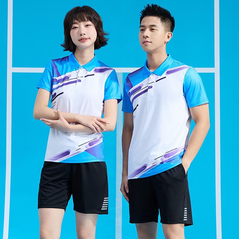 Men Women Badminton Set Quick Dry Breathable Sport Shirt Shorts Team Uniform Professional Competition Wear