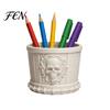Skull Pen Holder for Desk Gothic Holder, 3D Printed PLA Stationery Organizer, Cool Makeup Brush Storage Halloween Theme Container Brushes And