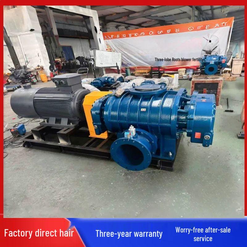 Variable Frequency Three-Lobe Roots Aeration Blower for Aquaculture and Wastewater Treatment