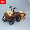 Набор MOC Кирпичи Корова Скотовоз Быки Город Фермерский Дом Собранные Строительные Блоки Аксессуары Детские Игрушки