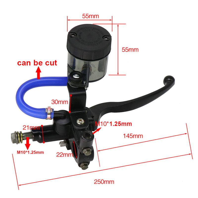 Universal 22mm 7/8 Motorcycle Hydraulic Brake Master Cylinder Clutch Reservoir Levers Motocross for Honda Yamaha Suzuki Kawasaki
