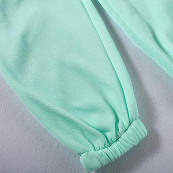 2 шт./компл. женский однотонный спортивный костюм, спортивный комплект из 2 предметов, с капюшоном и длинными рукавами, укороченный