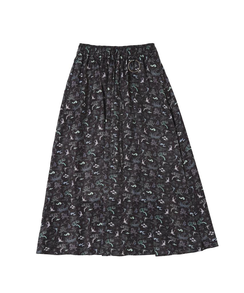 A Nothing Nacre K-Art Long-Skirt (Black)