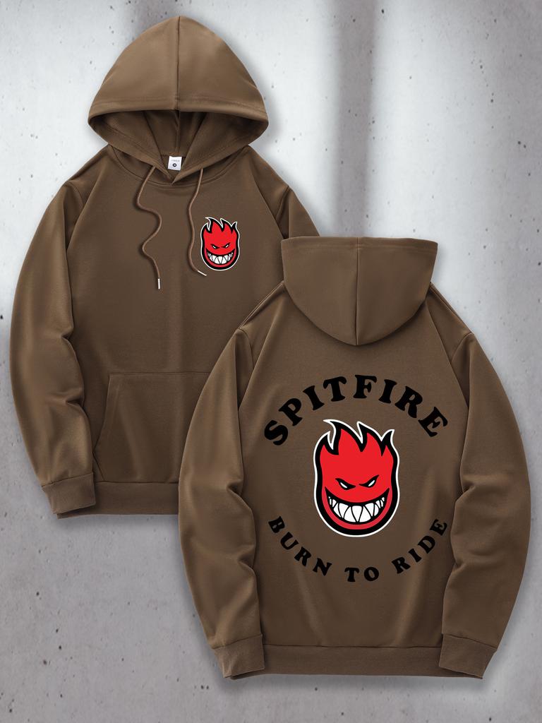 Men'S Casual Hoodie with Kangaroo Pocket Comfortable Long Sleeve for Casual Attire Allseason Sweatshirt Polyester Hoodie