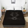 Mattress Cover Fitted Sheet With Elastic Band Bed Sheets Bedding Linens Queen King Size Bedsheet 90/150/160X200CM Black Goose