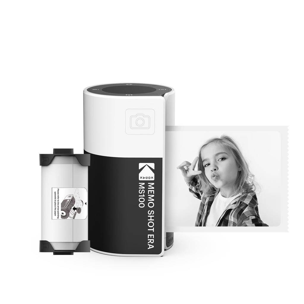 Kodak Memo Shot ERA Toy Мгновенный цифровой принтер этикеток Камера 1 камера, (Белый, + Рулон)