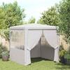 vidaXL Profi-Partyzelt mit Seitenwänden 2×2m Weiß 90 g/m²