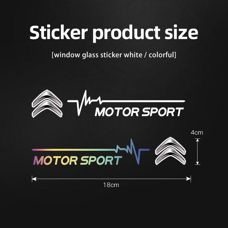 2 шт. Наклейка на автомобильное стекло Декоративные наклейки на стекло автомобиля Для Citroen C8 DS3 C6 C3 Vts C4 Saxo C4L C5 C2 Xsara C3-XR Picasso SEGA
