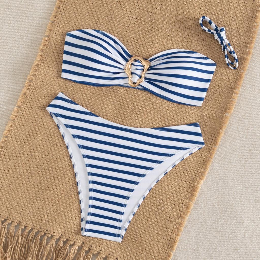11 years of new women's sexy fashion bikini split swimsuit women's explosion removal shoulder strap Europe, America and Yama