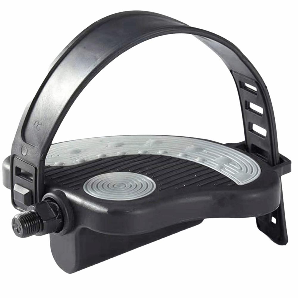 1 Pair with Adjustable Straps Exercise Bike Pedals Replacement Bike Pedals Indoor Bike Upgrade