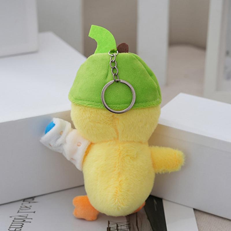 1 шт. плюшевый брелок утка школьный рюкзак кулон большие утки смешные грустные утки мультфильм шарм для мальчиков девочек торговый автомат