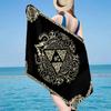 Heroic Legend Crest Beach Towel, Super Soft Microfiber, Gift for Her/Him, Birthday, for Pool, Beach, Travel, Home Decor Fan gifts