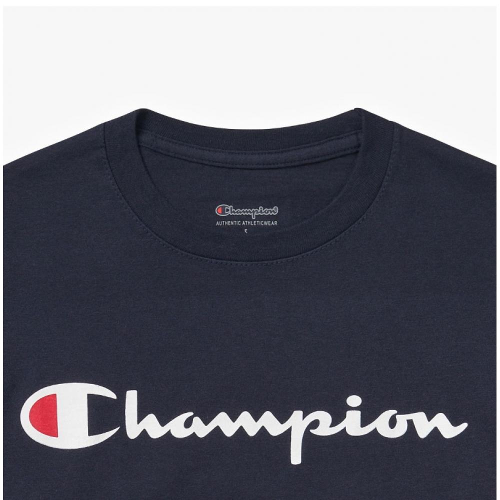 Champion Gt78h Y06794 031 ClaSSic Script Graphic Logo Men S Long Sleeve Tee