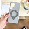 Simple Fashion INS Pure Color Case For Samsung Galaxy S25 Edge S24 S23 S22 Plus Ultra Bracket Half-pack Shockproof Protect Cover
