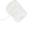 25m Roll Grinding Pearl Wire Beads Garland String DIY Wedding Decoration 6mm(white)