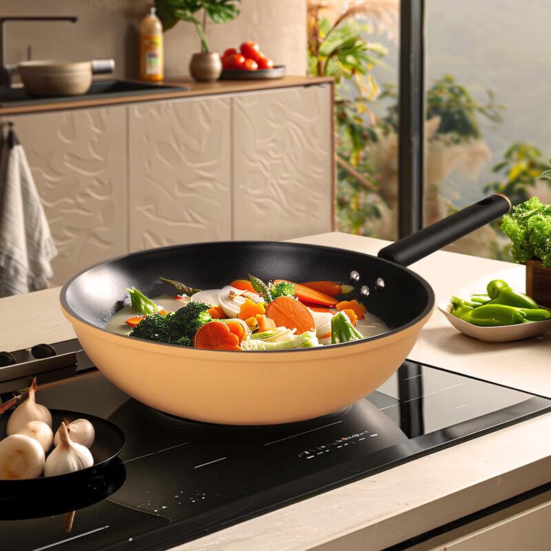 Cooker King Orange Heart Non-Stick Wok 32cm