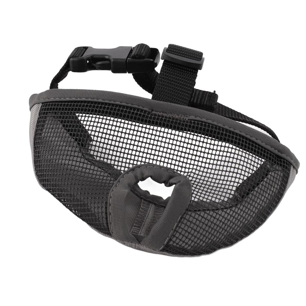 Short Snout Dog Muzzle Soft Comfortable Breathable Flat Face Bulldog Muzzle for Biting Chewing