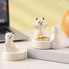 Candlestick Holder Ceramic Kitten Design Candle Holder Versatile Desktop Decoration Birthday Party Gift