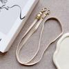 Роскошный Кожаный PU Crossbody Ожерелье Ремешок для Телефона Длинный Шнурок Ремень для Чехла Мобильного Телефона Чехол Сумка Кошелек Аксессуар