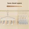 Windproof Clothes Drying Rack 8 Clips Hat Rack New Clothes Hanger  for Home Dormitory