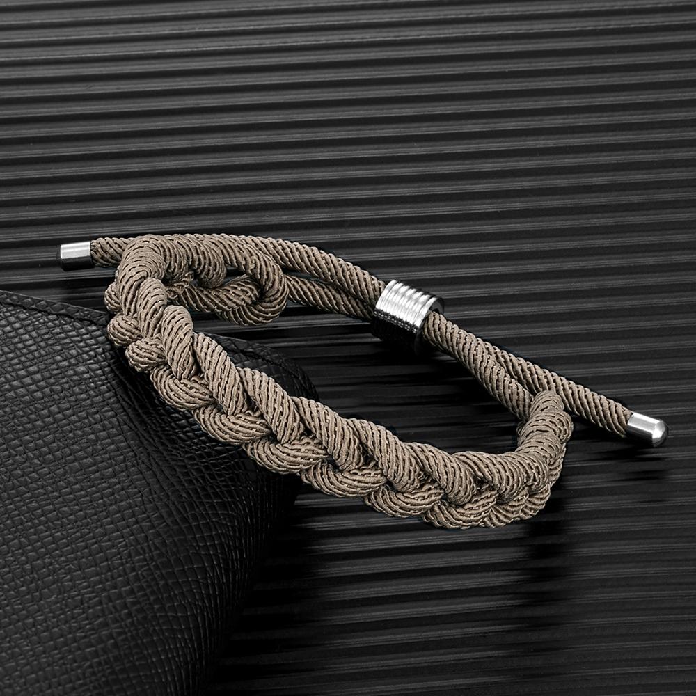 Creative Design Shoelace Bracelet Adjustable Survival Bracelet Handmade Outdoor Camping Rescue Emergency Rope Bracelet