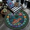 Oceanic Glass Round Area Rug Under Office Chairs Bedroom Living Room Home Decor