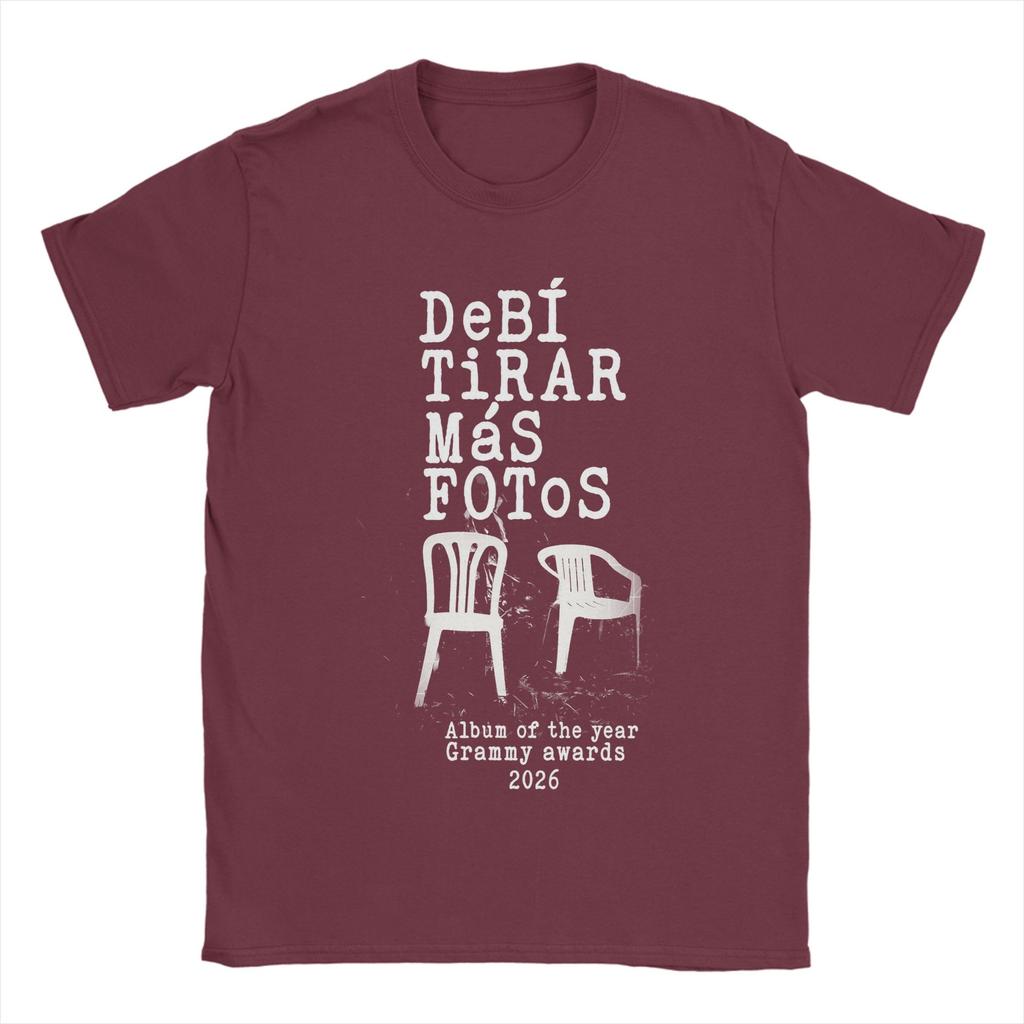 Casual Dbtf Debi Tirar Mas Fotos Bad Bunny TShirt Unisex Crewneck Cotton T Shirt Short Sleeve Tees Graphic Printed Clothing