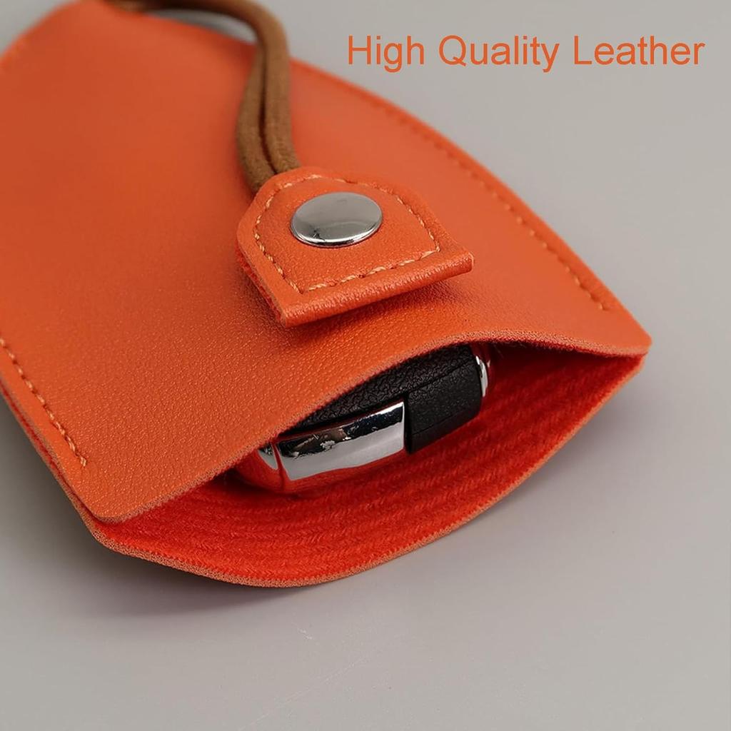 Car Key Case, 8Pcs Creative Pull-Out Key Case Cover, PU Leather Large-Capacity Car Key Protective Bag