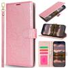 Роскошный кожаный чехол-кошелек для Samsung Galaxy S26 S25 S24 S23 S22 S21 S20 S10 S9 Ultra Plus S25FE Цветочный рисунок Отсек для карт Обложка