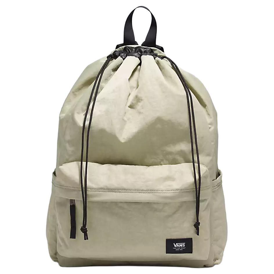 Vans Logo Casual Versatile Nylon Backpack Unisex Backpack Yew-Wood VN00082GD3Z