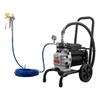 Diaphragm Airless Paint Sprayer, 1500 W Efficient Cart Airless Paint Sprayer, 2800 psi High Pressure, with Extension Pole, Cleaning Needle and Brush,
