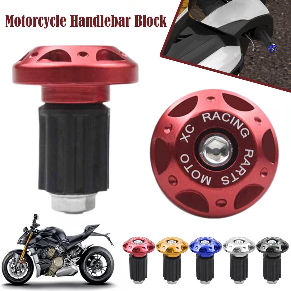 Motorcycle Handlebar Plug Modified Aluminum Alloy Plug Scooter Plug Faucet Electric Accessories Handlebar Plug Handlebar H9w4