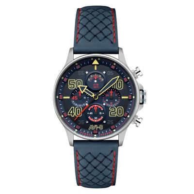 Hawker Typhoon Coningham Chronograph Rumbold кожаный ремешок синий циферблат кварцевые часы AV-4093-0C мужские