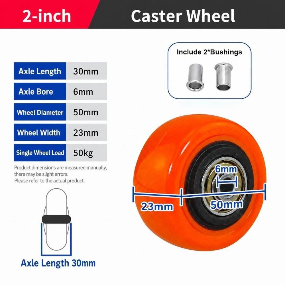 High Load Capacity Trolley Wheel Double Bearings Replacement Wheel Heavy Duty Application