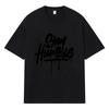 2026 Stay Humble Графическая футболка Streetwear Y2k Harajuku Мужская Женская Одежда 100% Хлопок Повседневная Оверсайз Летняя Мужская Футболка