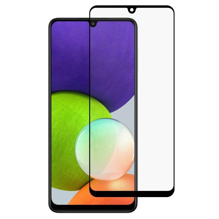 Для Samsung Galaxy A22 4G Полный клей Полное покрытие Защитная пленка для экрана Закаленное стекло