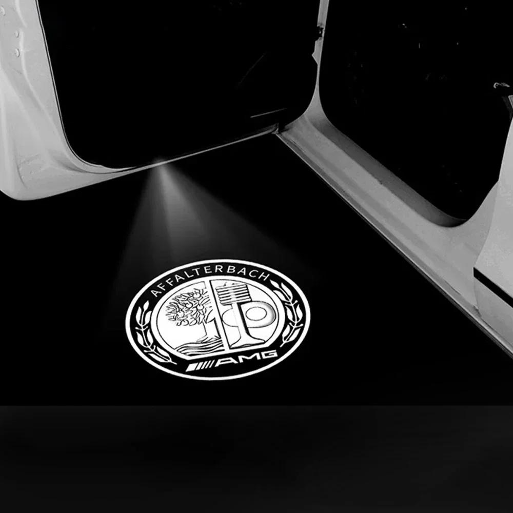 2X Подсветка приветствия на двери автомобиля Светодиодная проекционная лампа Для Mercedes Benz AMG GLC GLA GLE GLS GL W204 W176 W205 W213 W166 W212 C180