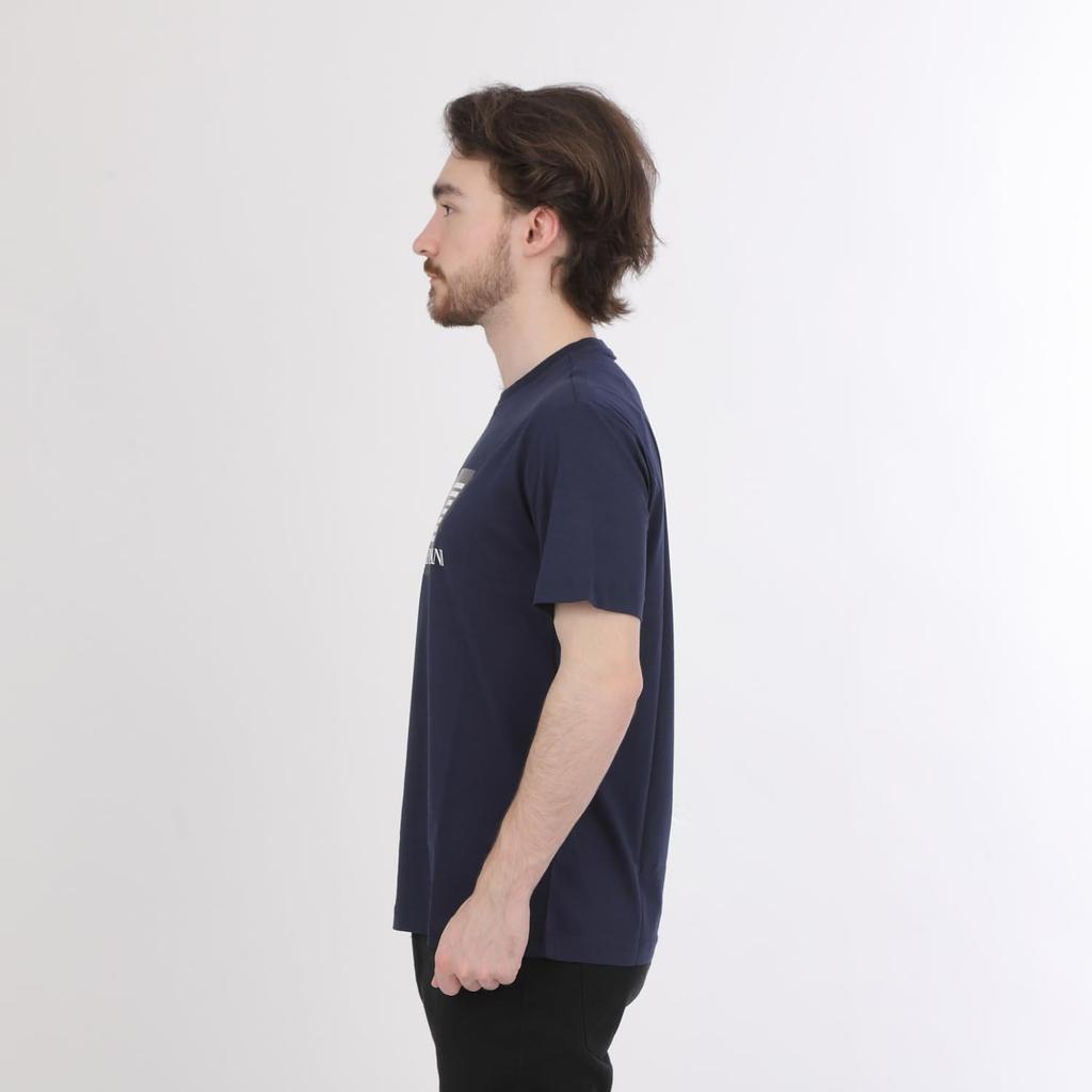 Emporio Armani EA7 Short Sleeve T-Shirt 3DPT81 PJM9Z (Navy, Medium) [Parallel Import]