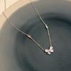 S925 sterling silver necklace female super beautiful Korean version ins style girl heart collarbone chain niche versatile light luxury design for