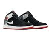 Jordan 1 Mid Black Red Silver (GS)