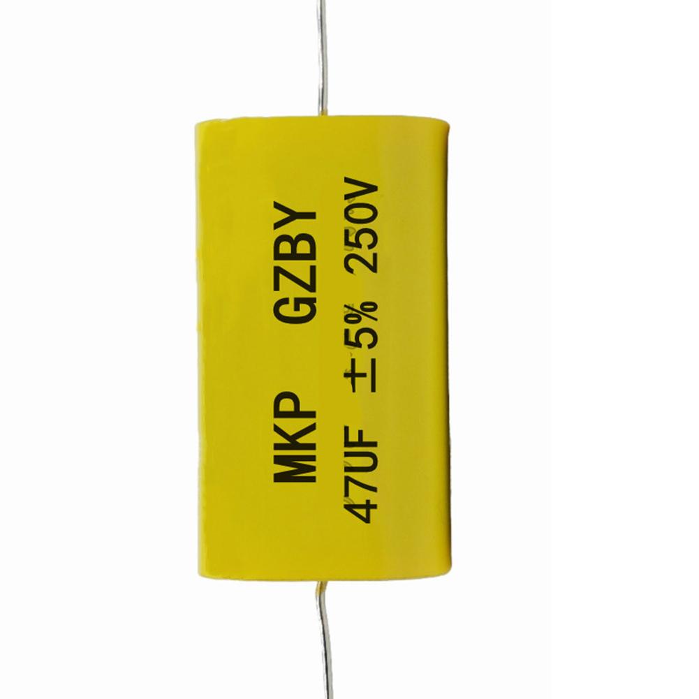 4Pcs 33uF 250V MKP Audio Capacitor Yellow Non For Speaker Crossover Frequency Division Home Theater Repair Parts