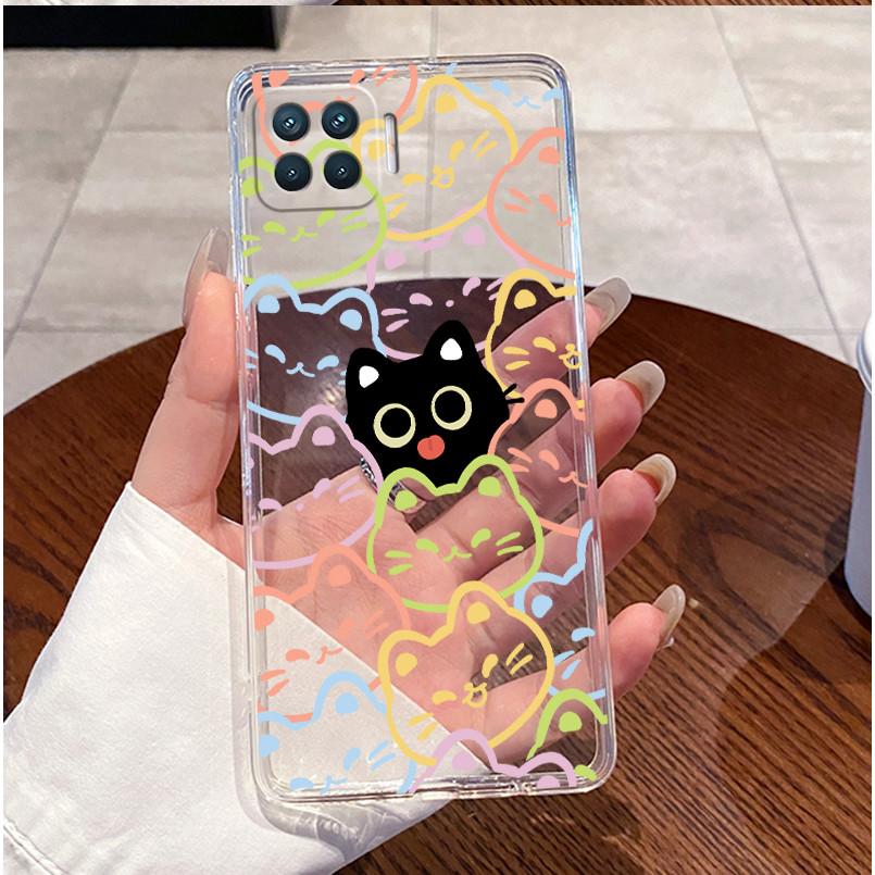 Чехол для OPPO Reno 4F A73 A93 4G F17 Pro Чехол Прозрачный Роскошный Милый Кролик с Сердечком Забавный Рисунок Мягкий Силиконовый Чехол для Телефона Задняя Крышка