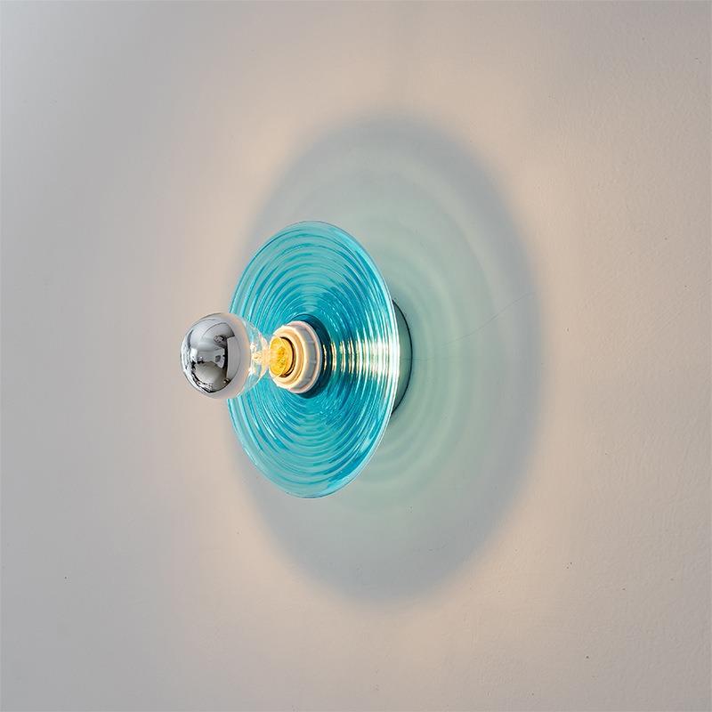 Nordic LED настенный светильник Water Ripple Glass Lighting для спальни, прикроватной тумбочки, гостиной, фона, кабинета, украшения дома, бра Amblance