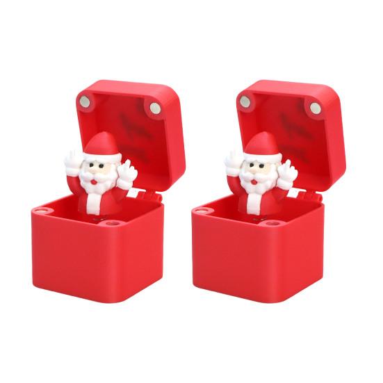 1/2/4 шт. Рождественское украшение «Средний палец в коробке», Всплывающий Санта-Клаус, Олень