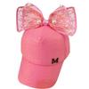Girl Fashion Pearl Sun Hat Baseball Cap Creative Bowknot Hip Adjustable Hat