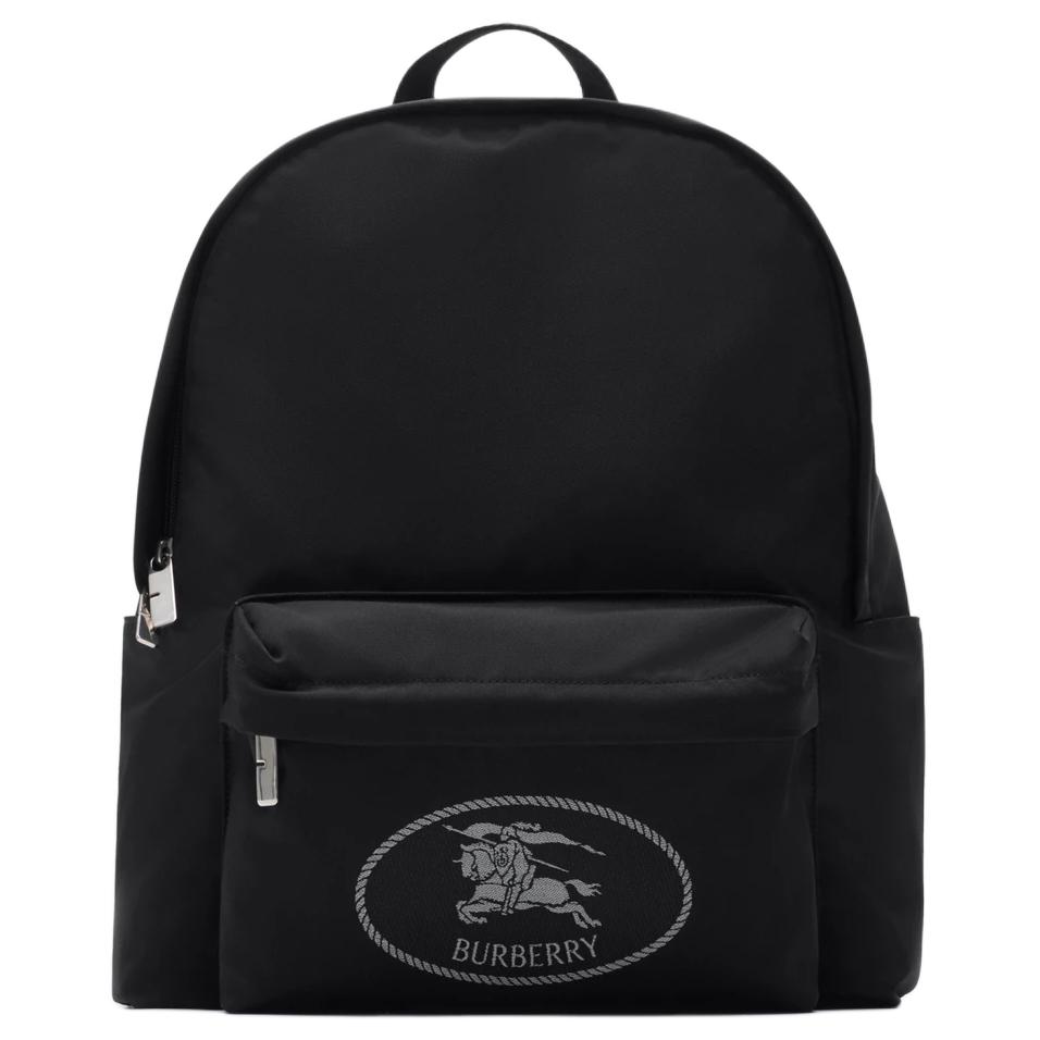 Burberry EKD Логотип Нейлоновый Рюкзак Черный Дорожный Школьный Рюкзак 81113301