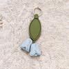 Cute Hanger Tulip Leather Pendant Handmade Cartoon Flower Pu Keychain Creative Fashion Bag Charm Bag Pendant