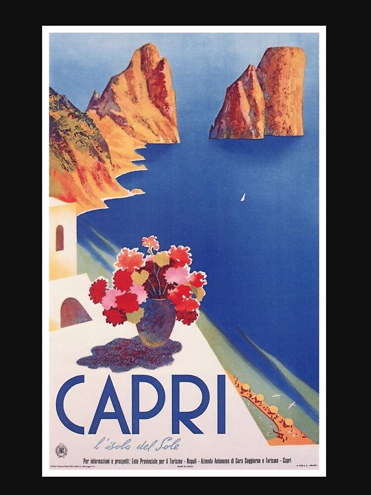Peppino di Capri Vintage Capri Italy Travel Poster Poster Essential T-Shirt