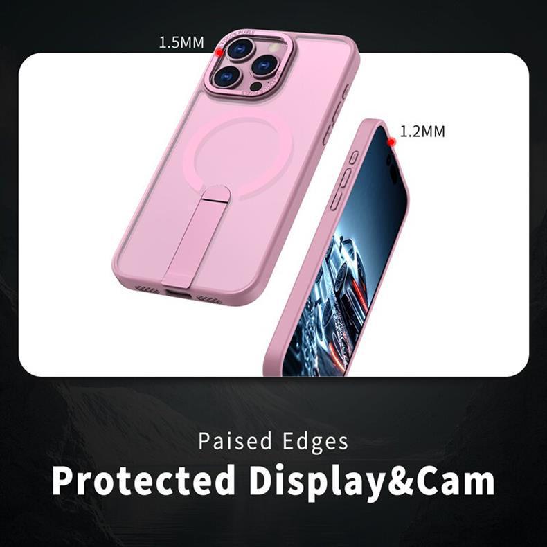 Складная подставка, совместимая с моделями iPhone от 13 до 17 Pro Max - Тонкий, легкий, с теплоотводом, магнитный, чехол с полным покрытием.