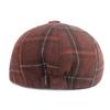 Твидовый берет с язычком из утиного язычка Твидовая шляпа Зимняя восьмиугольная кепка Шляпа для мужчин среднего возраста